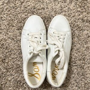 Sam Edelman Womens Ethyl Bright White Sneaker 8